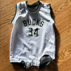 Adidas Milwaukee Bucks Infant Romper